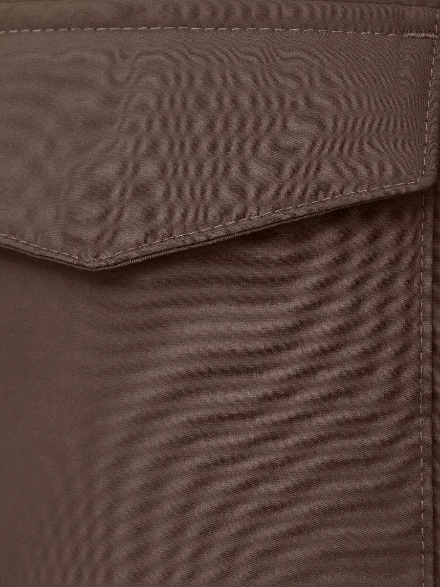 Пуховик однотонный