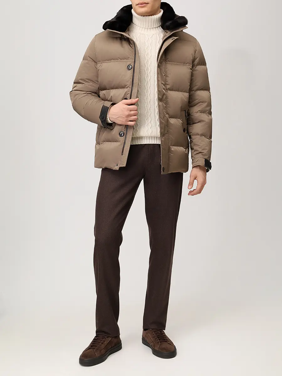 Пуховик стеганый