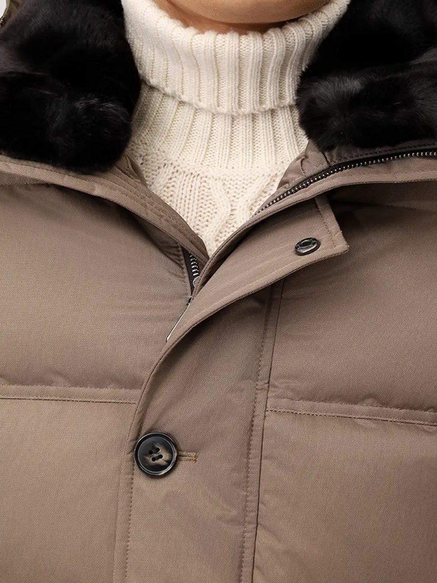 Пуховик стеганый