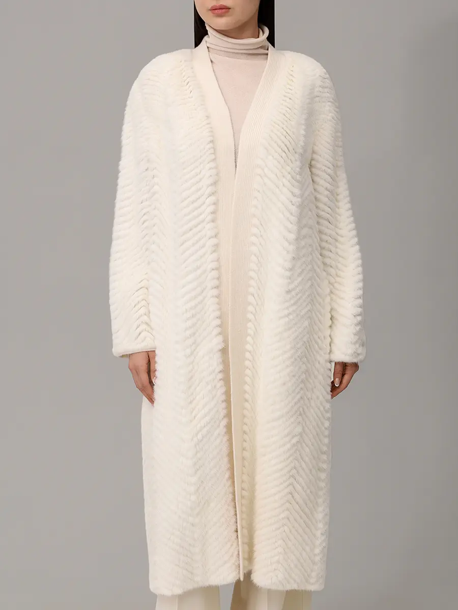 Пальто из меха норки