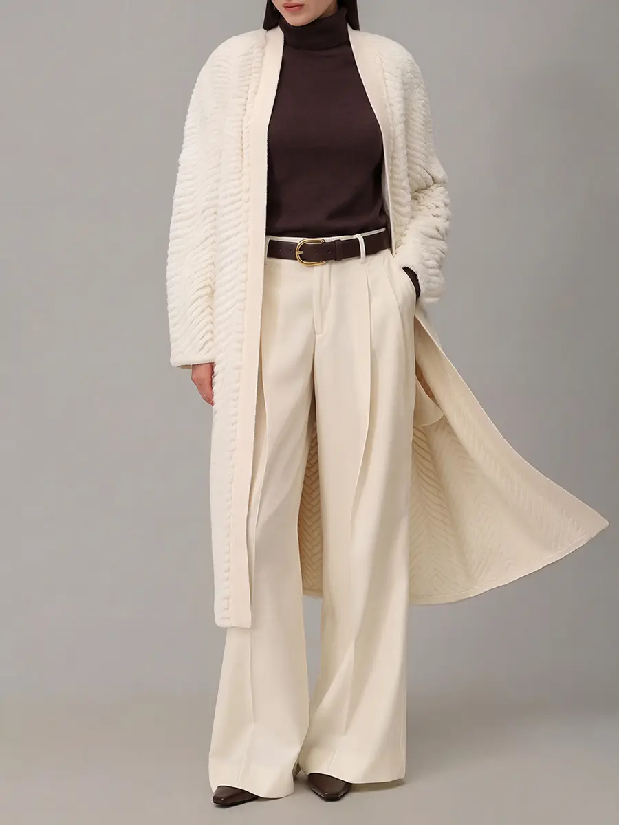 Пальто из меха норки