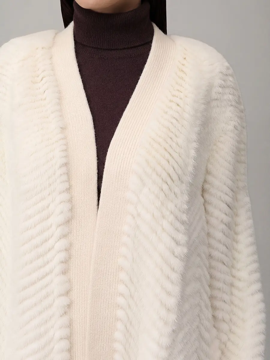 Пальто из меха норки