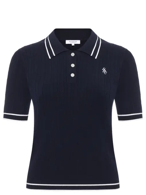 Поло из вискозы SPORTY & RICH