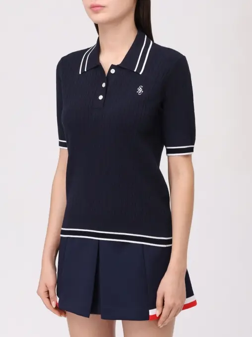 Поло из вискозы SPORTY & RICH