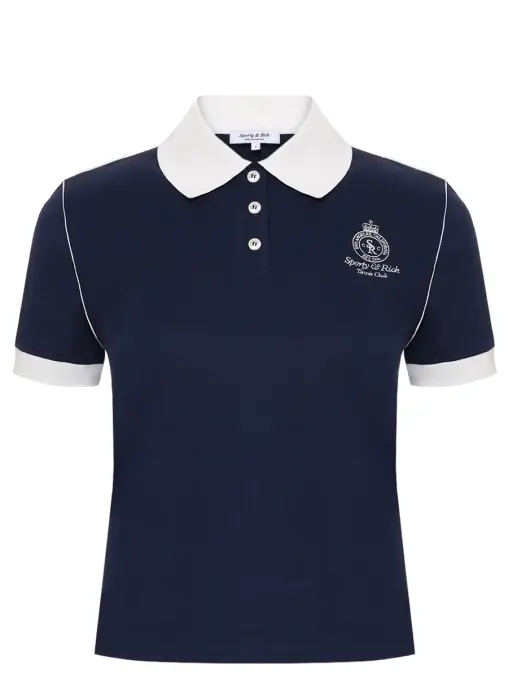 Поло хлопковое SPORTY & RICH