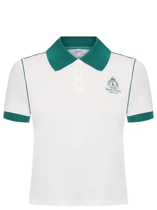 Поло хлопковое SPORTY & RICH