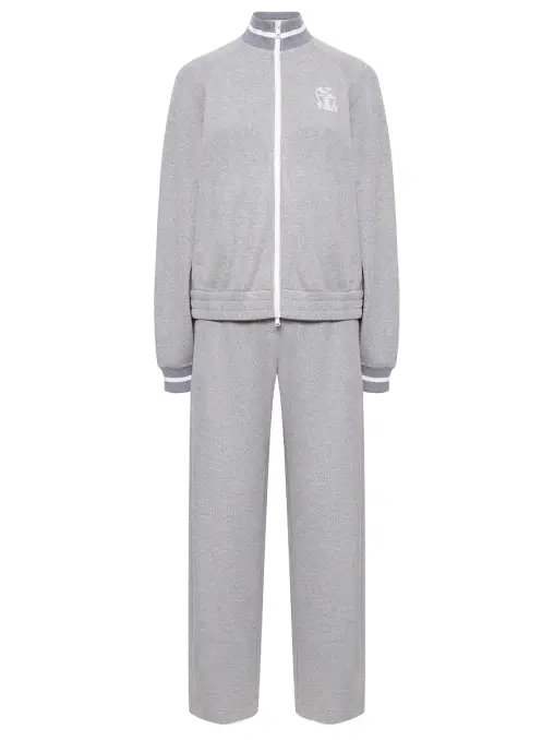 Костюм из вискозы и хлопка BRUNELLO CUCINELLI