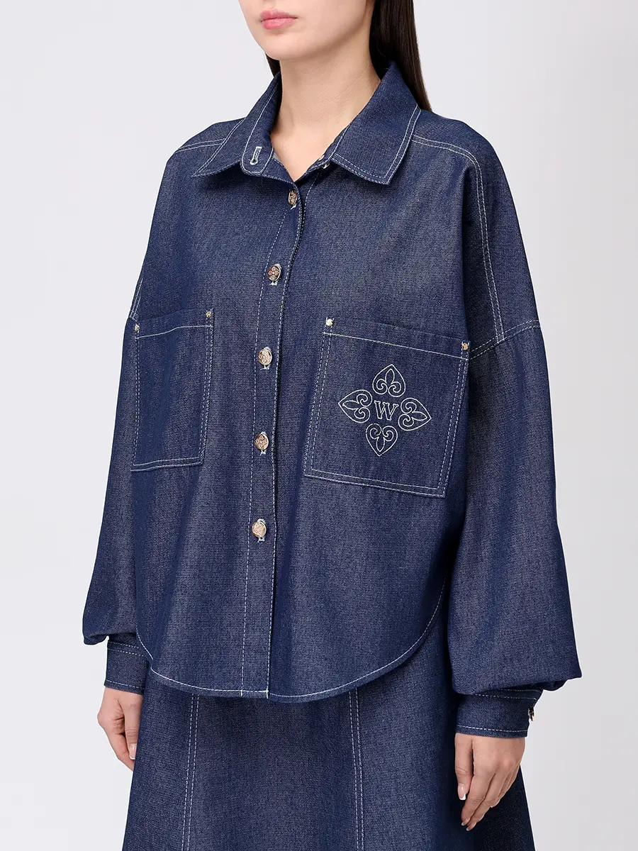 Рубашка Marine джинсовая