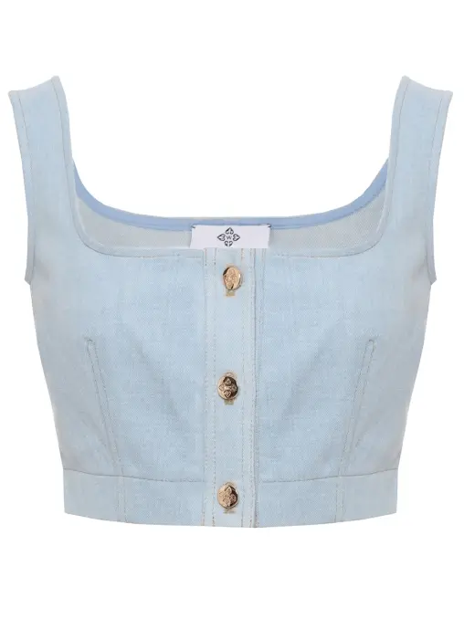 Топ Cat джинсовый WHITE LILY