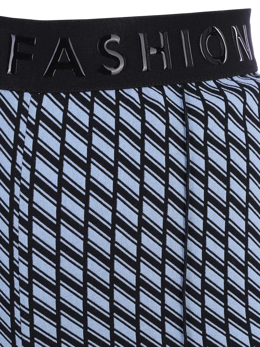 Брюки-клеш с принтом