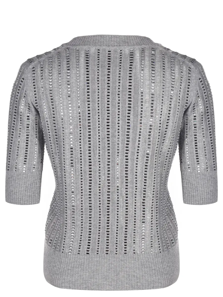 Джемпер с кристаллами