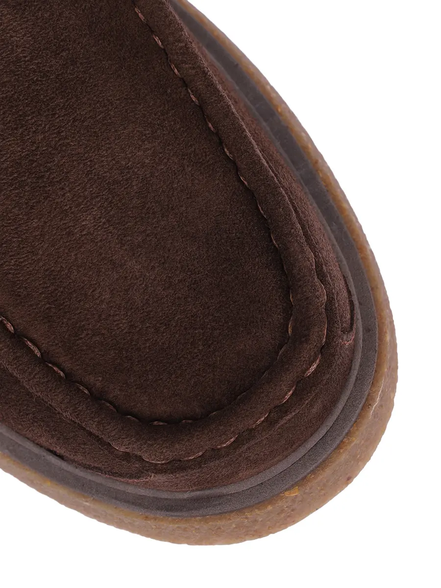 Полуботинки замшевые