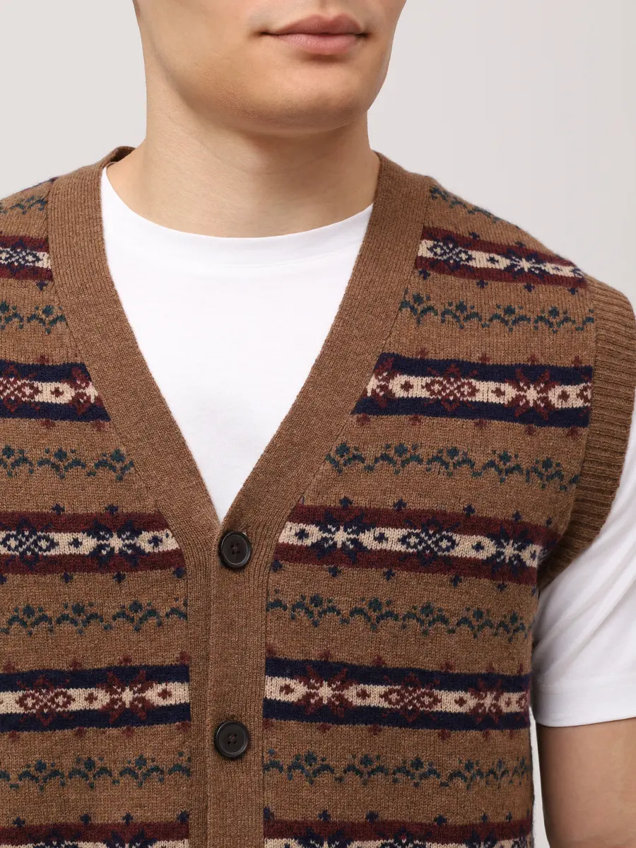 Жилет шерстяной