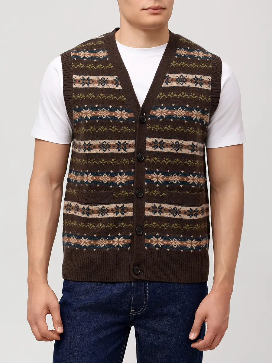 Жилет шерстяной