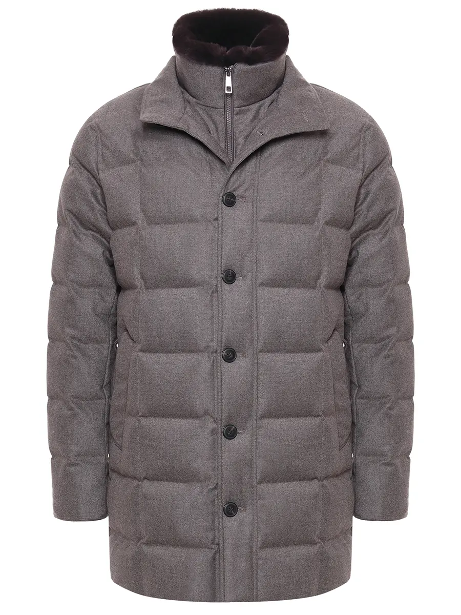 Пуховик шерстяной