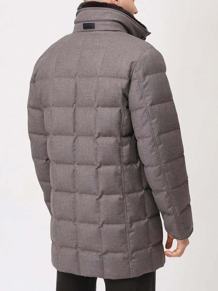 Пуховик шерстяной