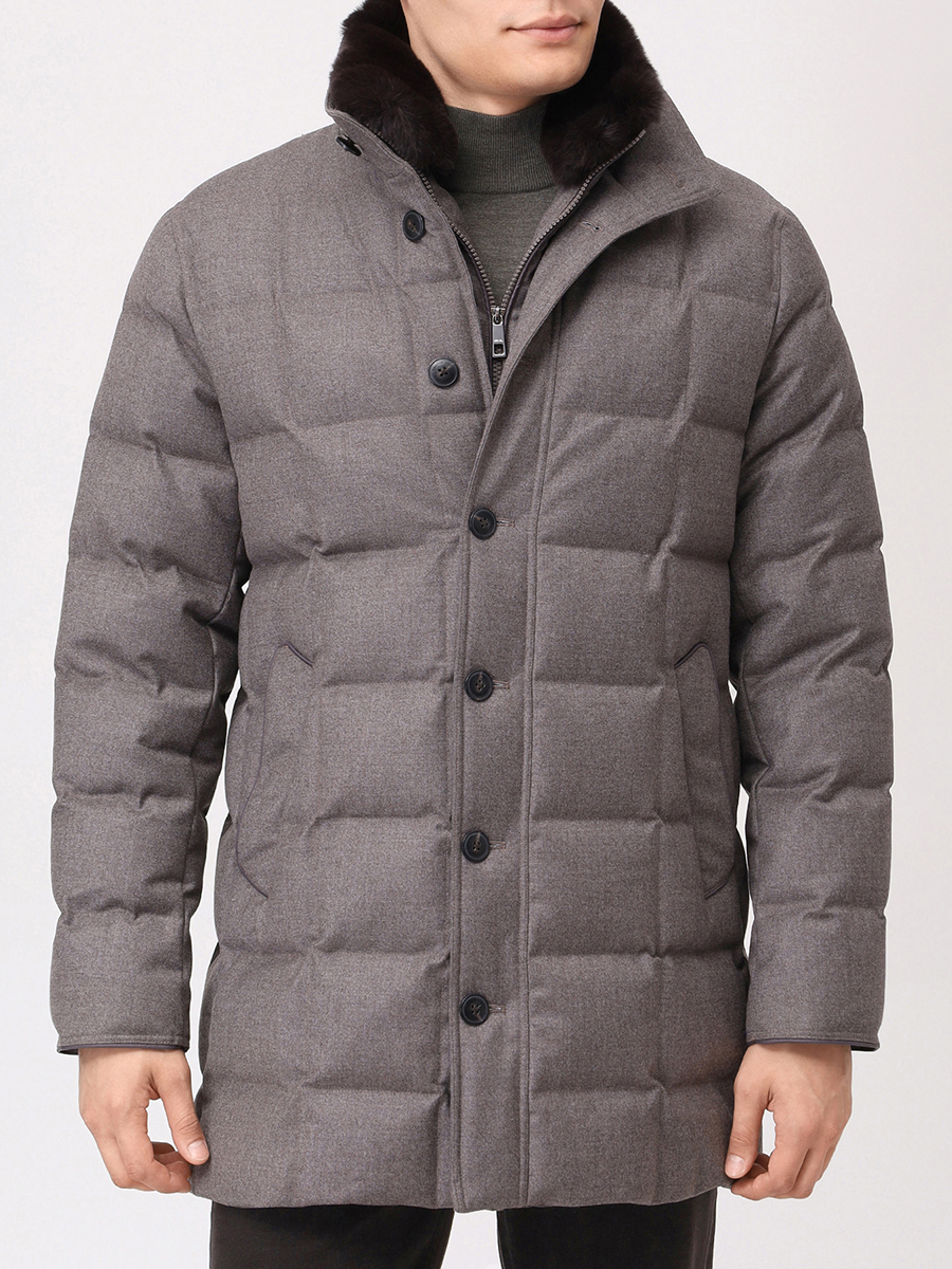 Пуховик шерстяной