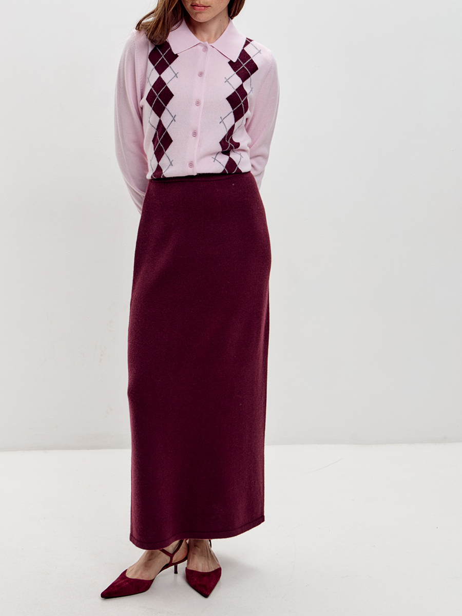 Юбка кашемировая