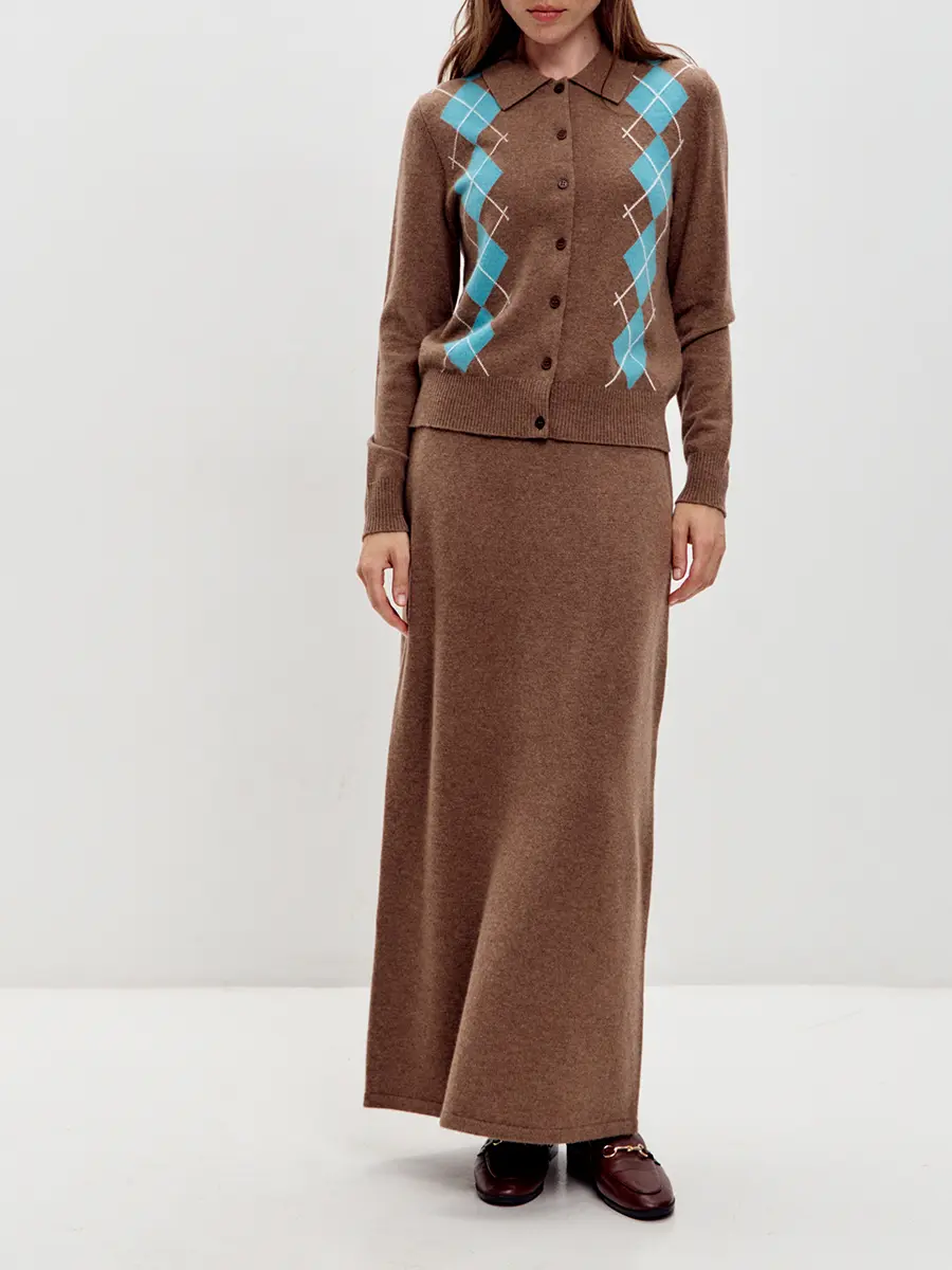 Юбка кашемировая