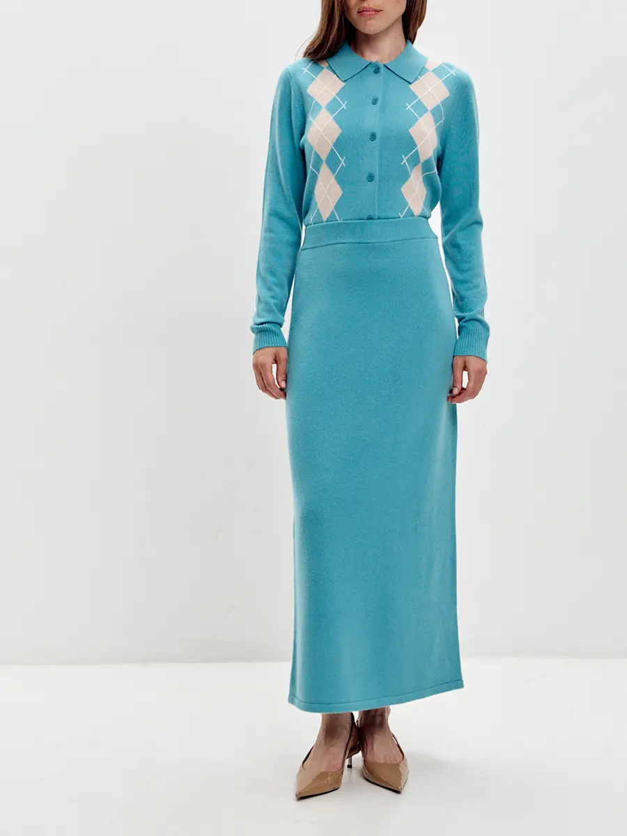 Юбка кашемировая