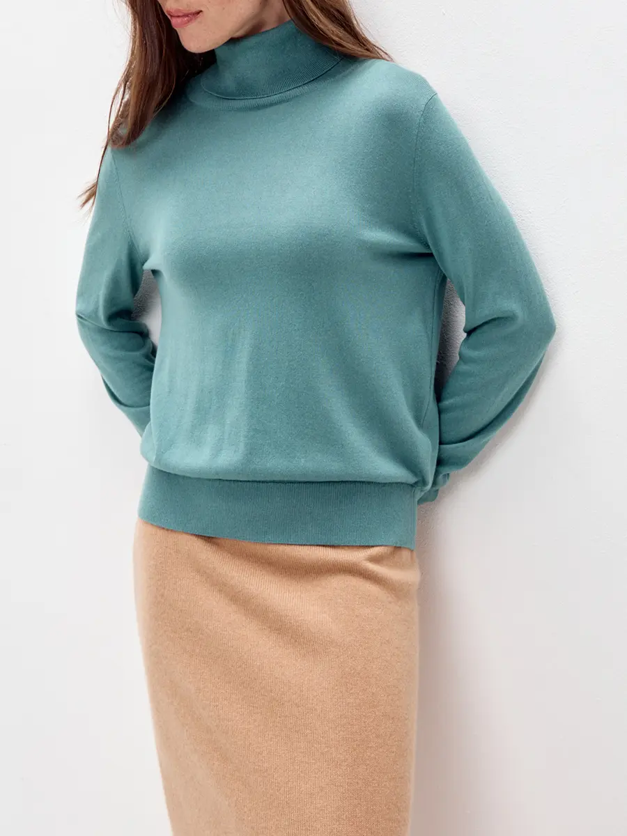 Водолазка из шелка и кашемира