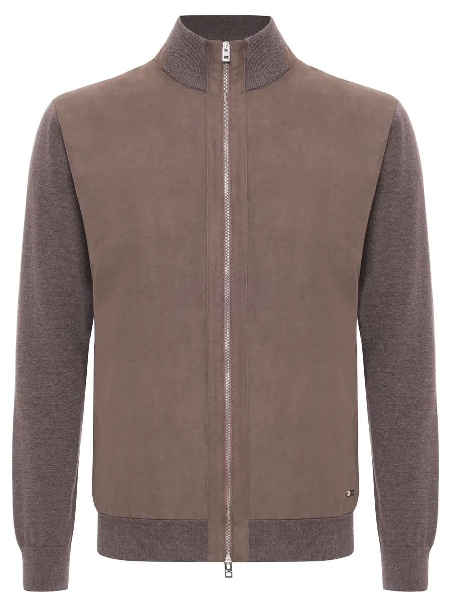 Кардиган комбинированный