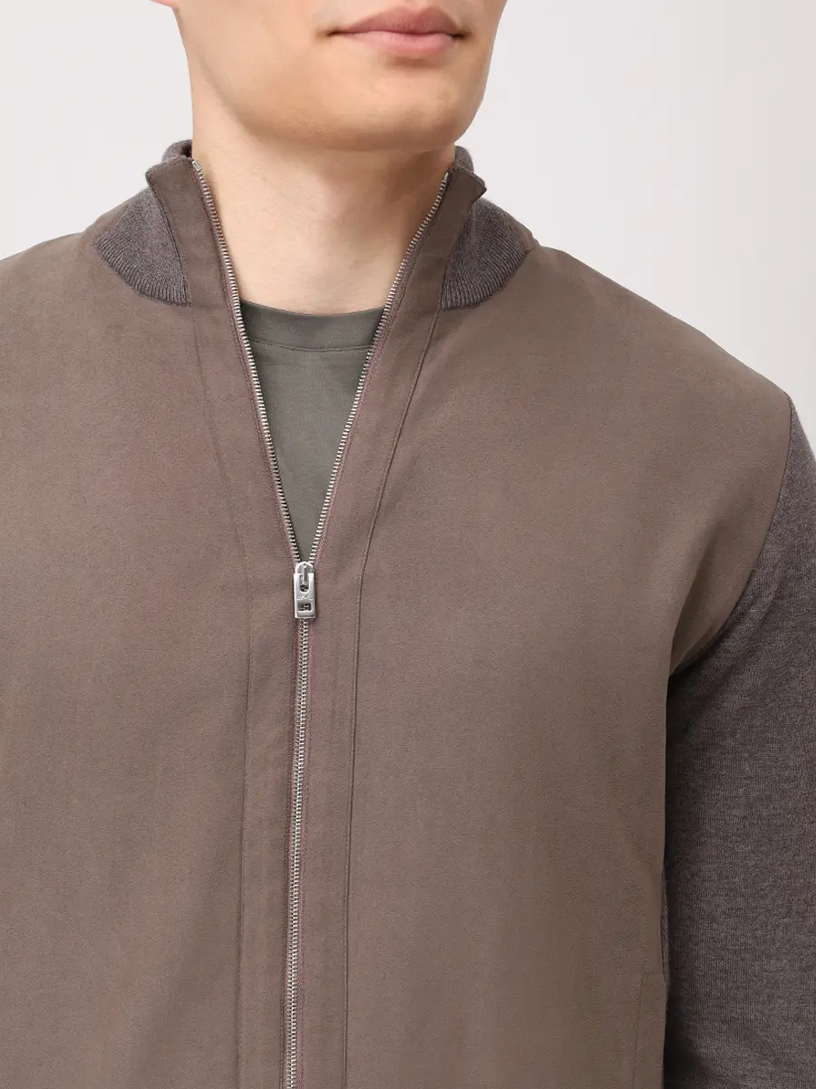 Кардиган комбинированный