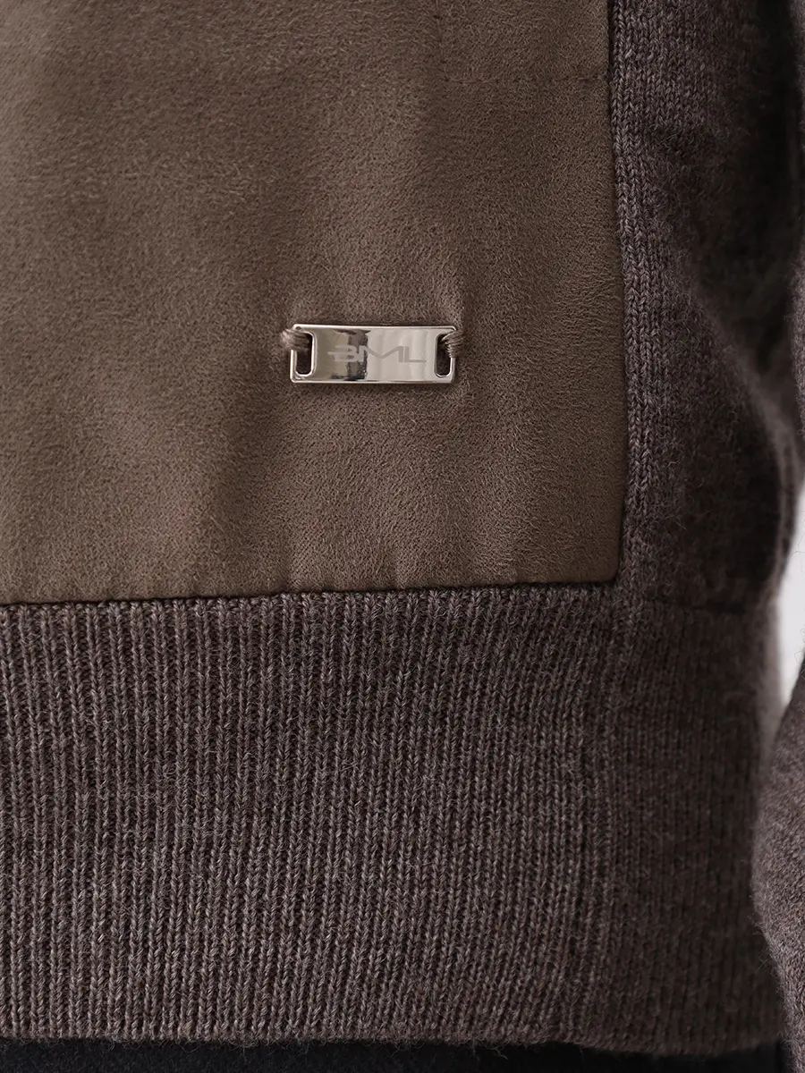 Кардиган комбинированный