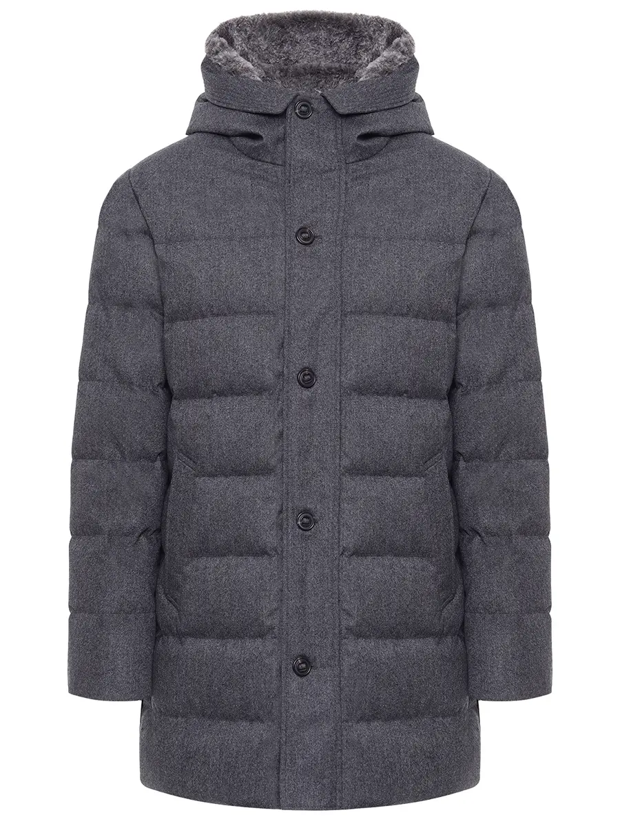 Пуховик шерстяной