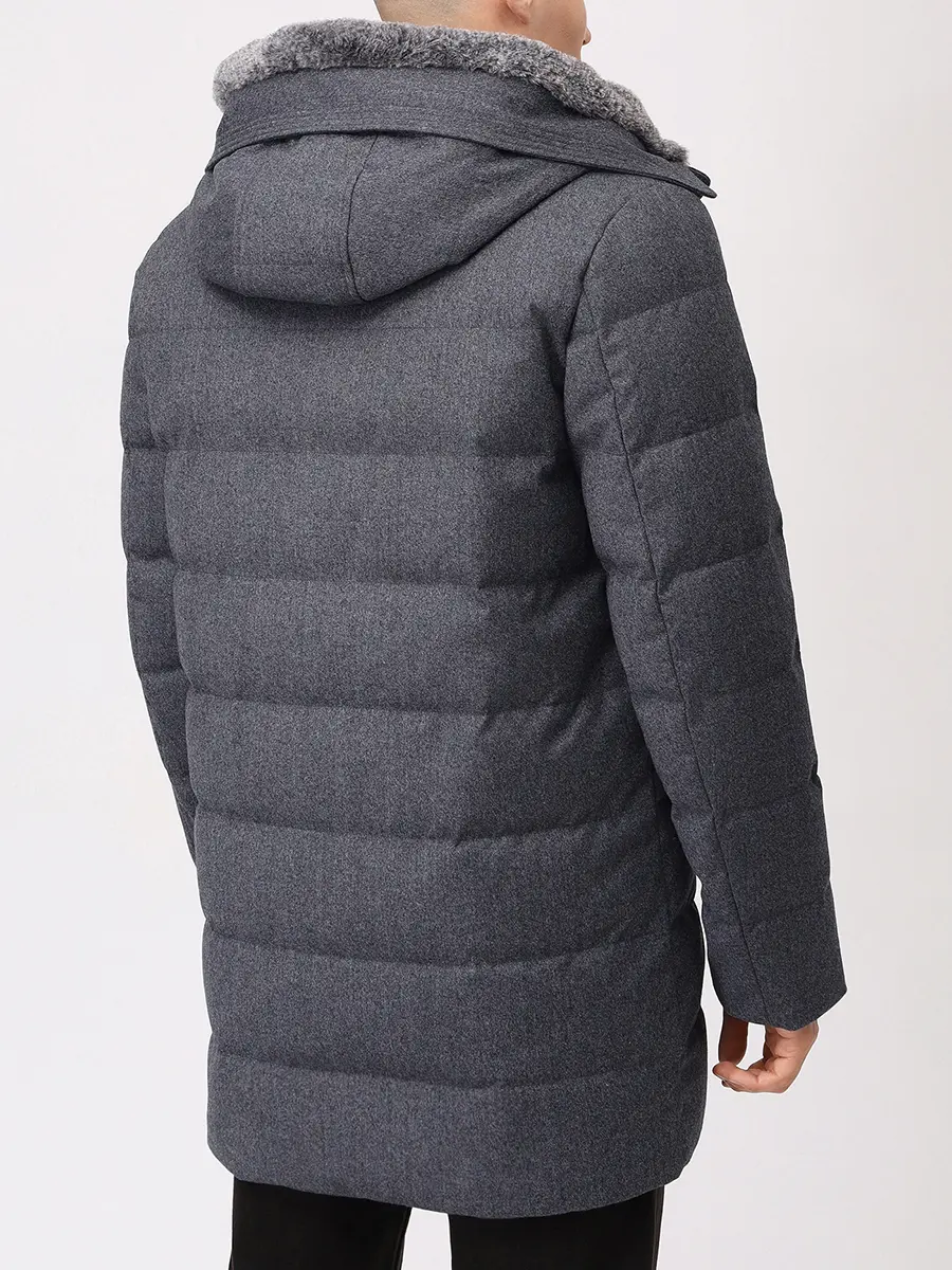 Пуховик шерстяной