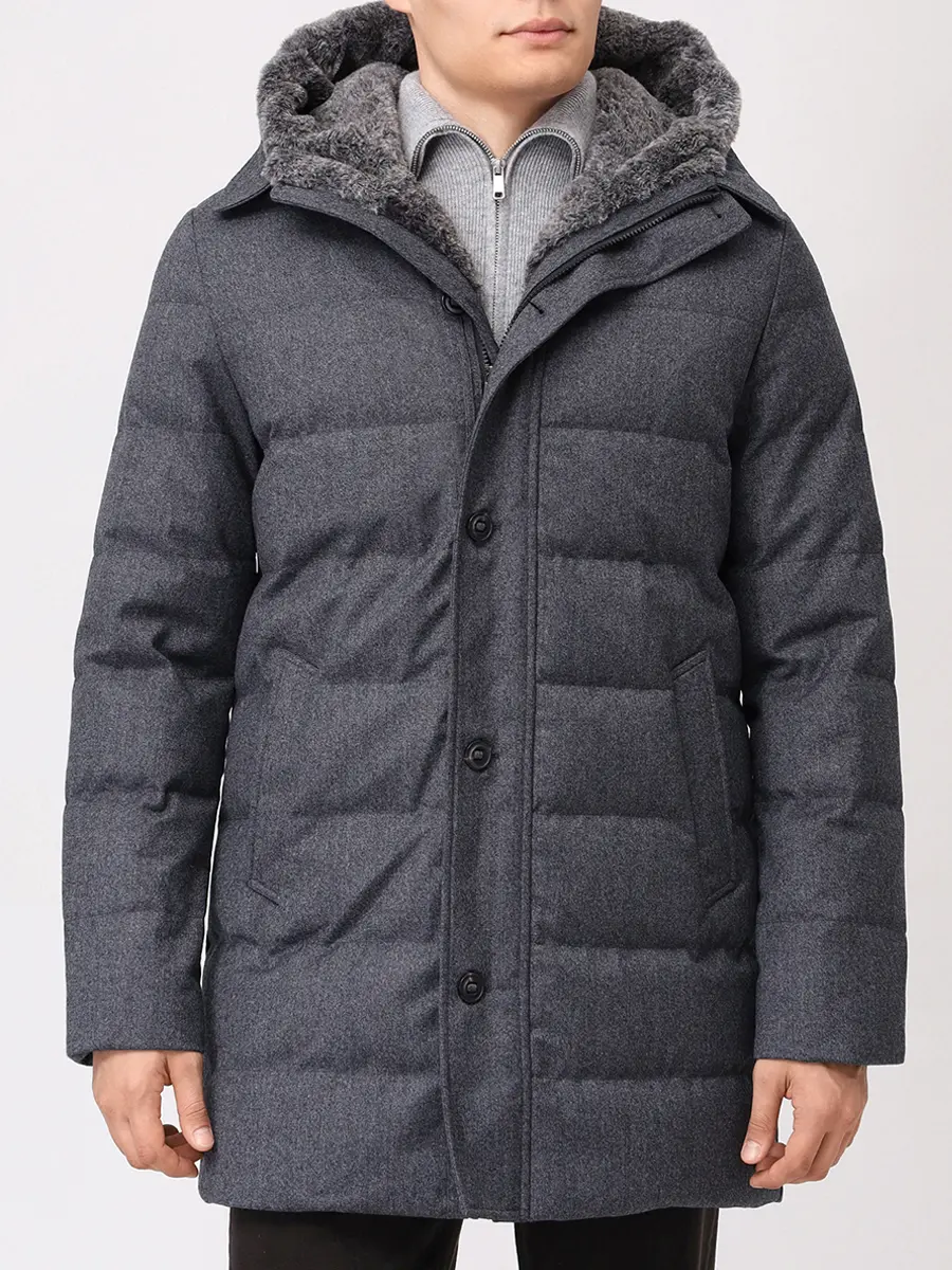 Пуховик шерстяной