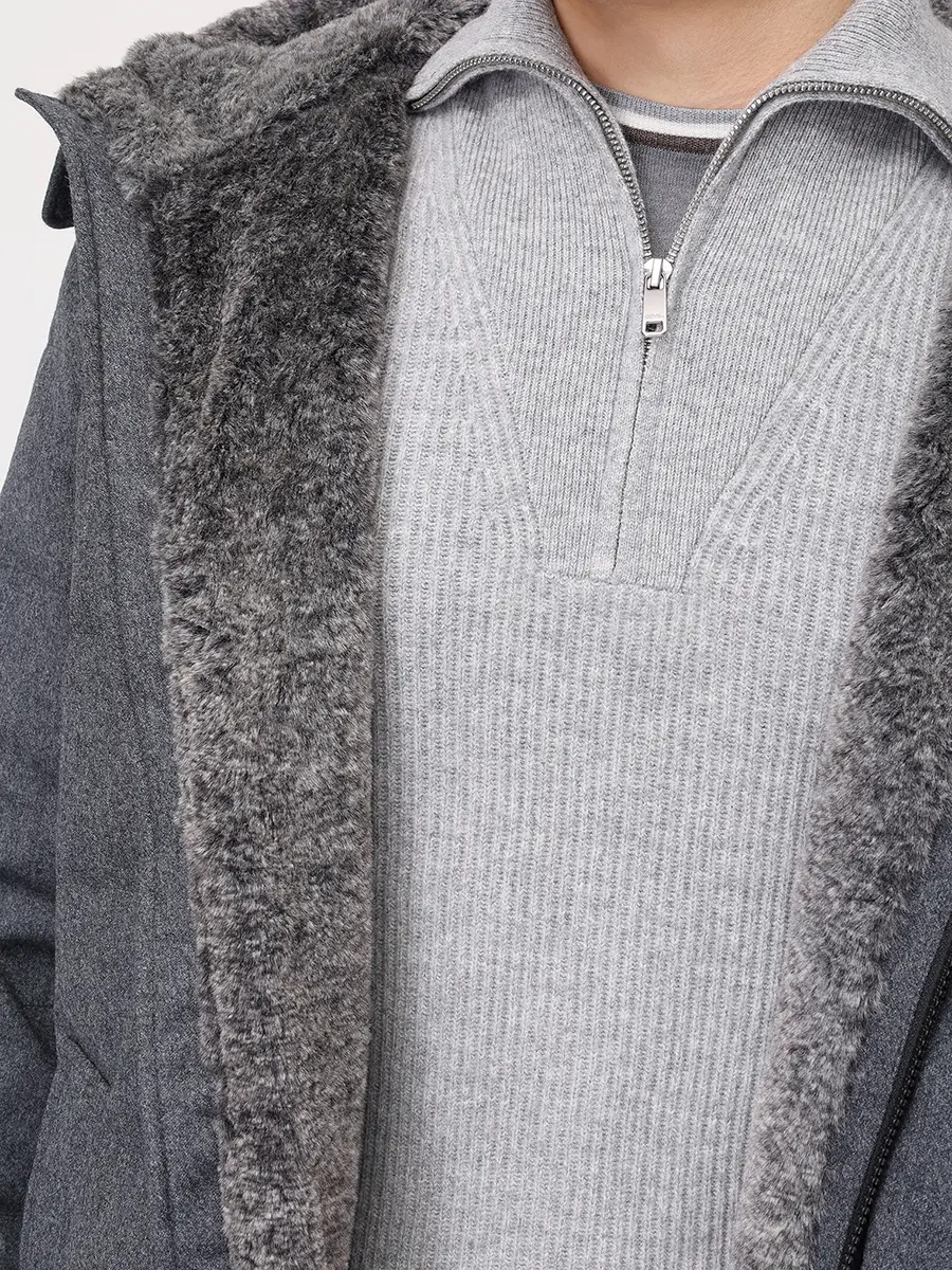 Пуховик шерстяной