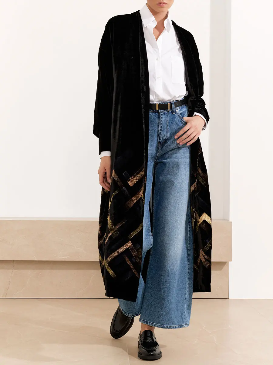 Кардиган бархатный