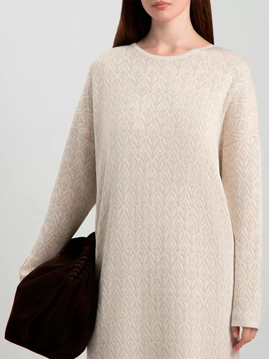 Платье из шелка и кашемира