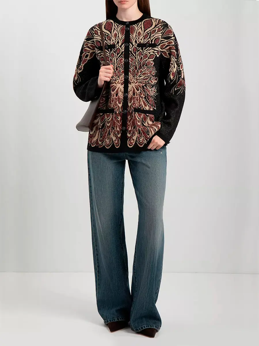 Кардиган из шелка и кашемира