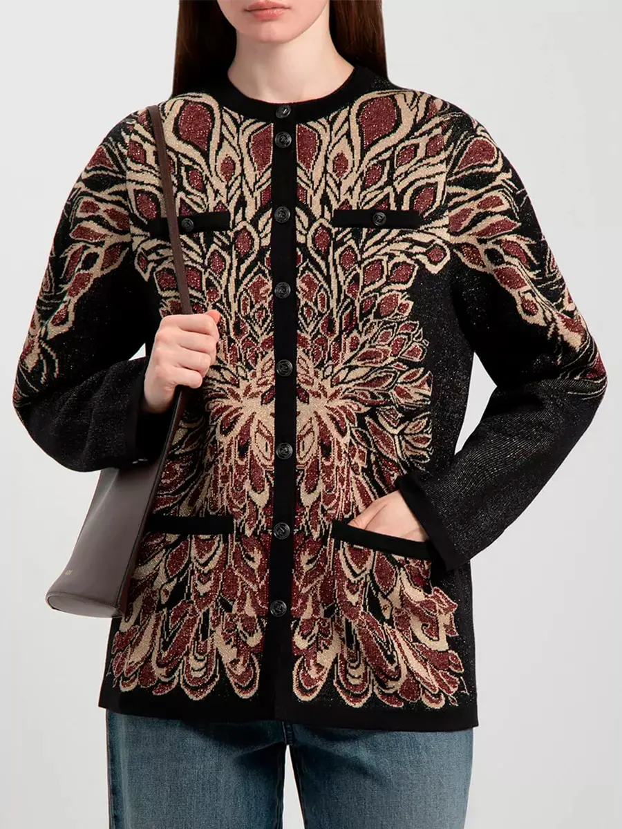 Кардиган из шелка и кашемира