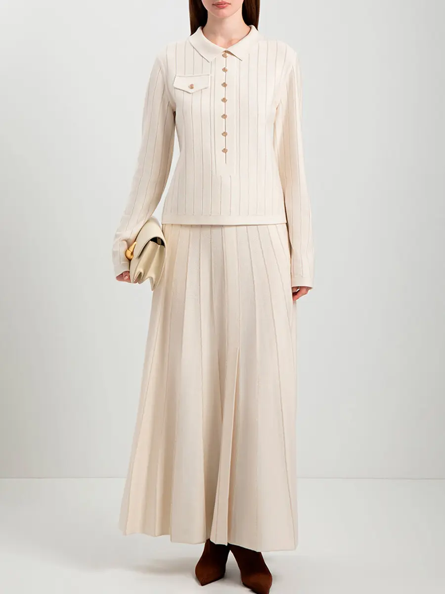 Поло из шелка и кашемира