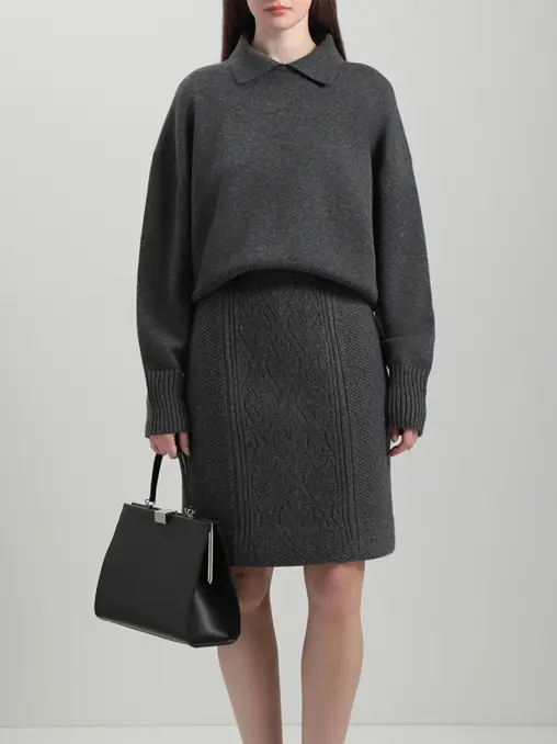 Юбка из шерсти и кашемира FREE AGE