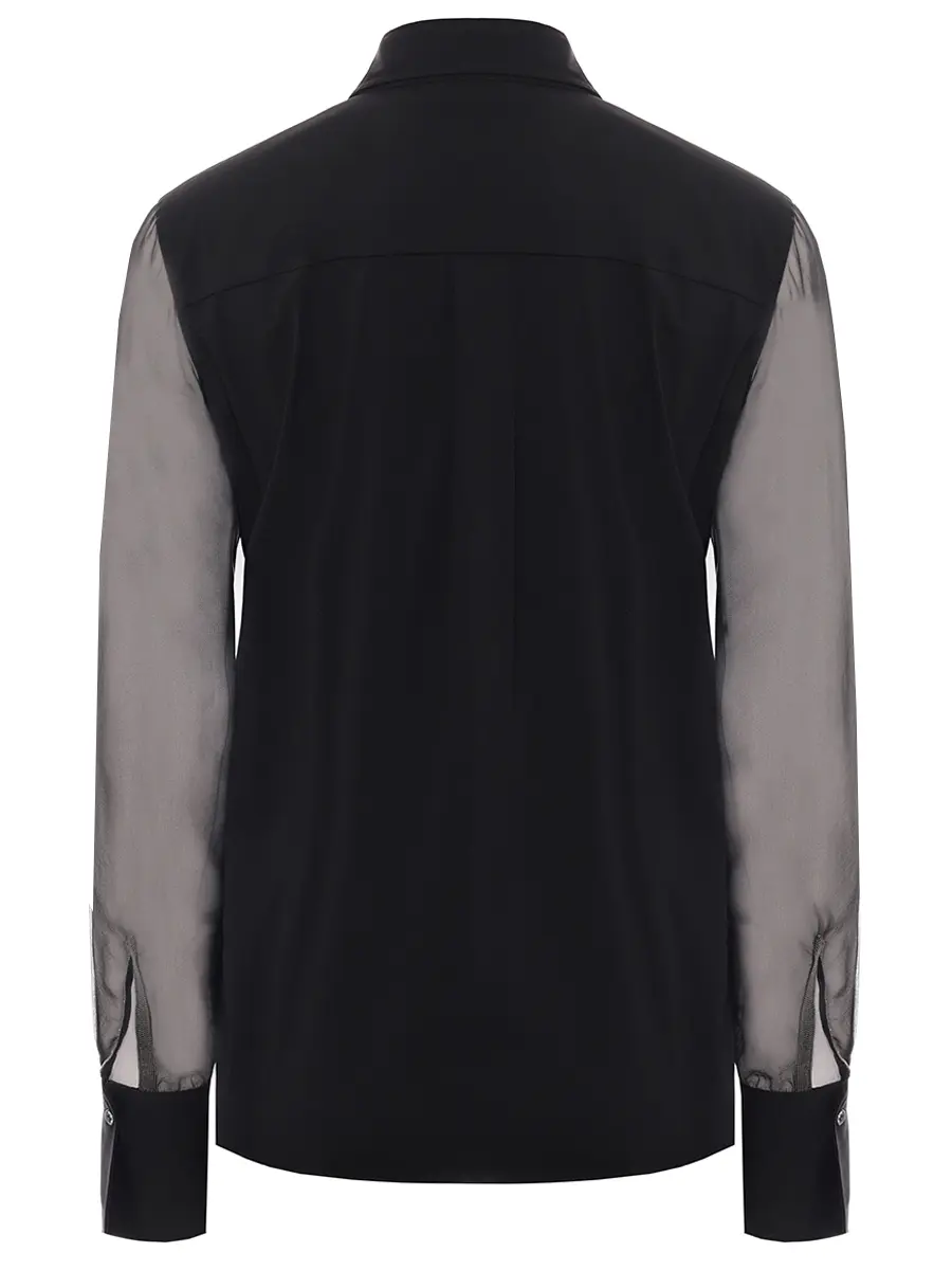 Блуза из хлопка и шелка