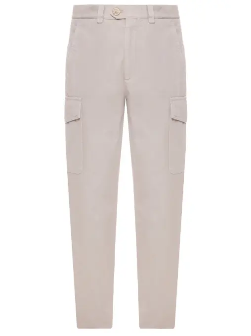 Брюки-карго хлопковые BRUNELLO CUCINELLI