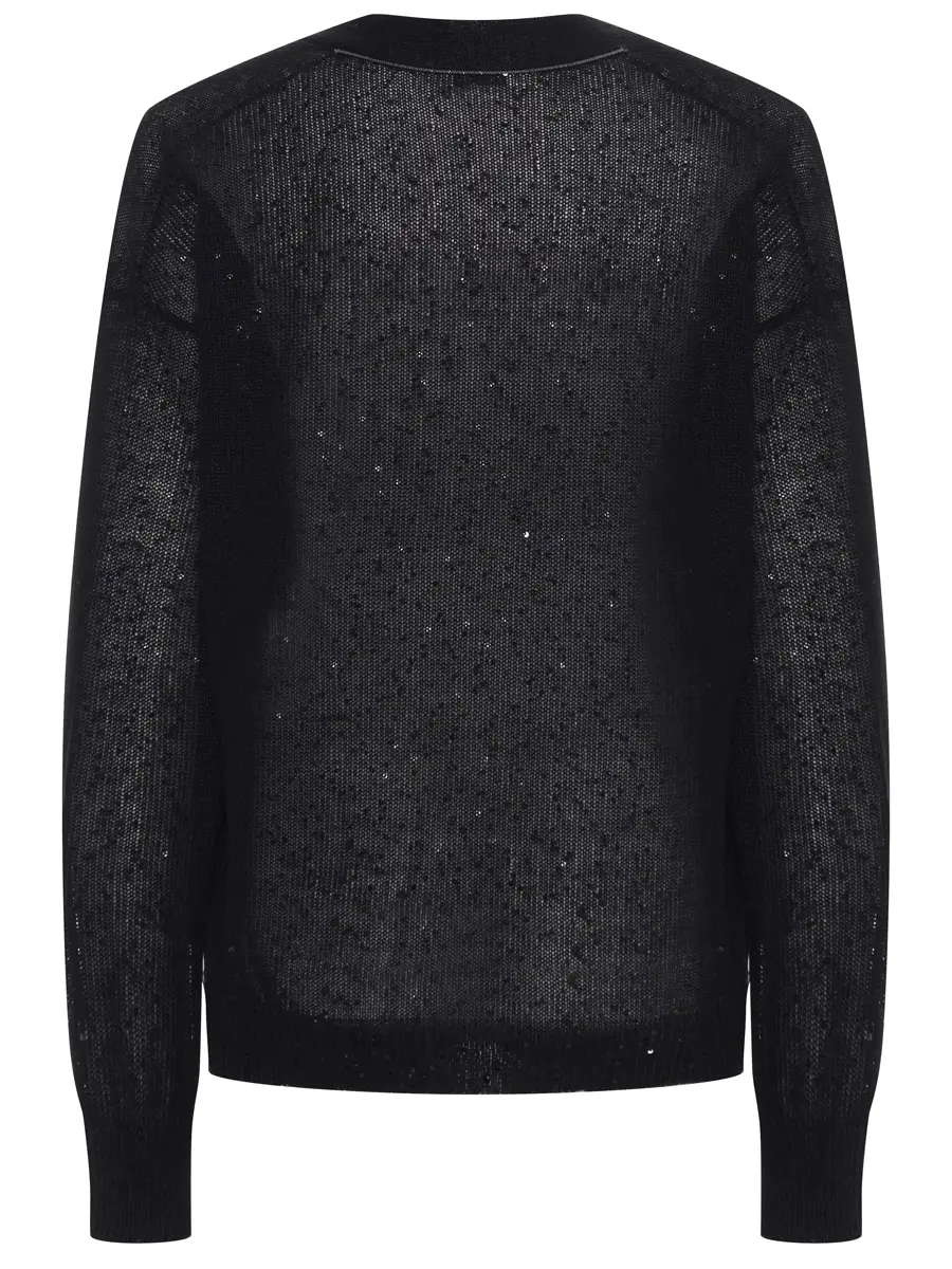 Кардиган изо льна и шелка