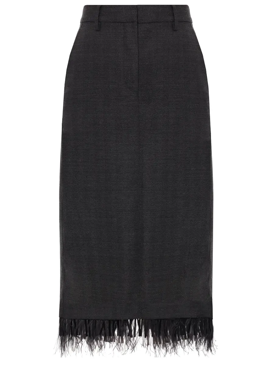 Юбка шерстяная