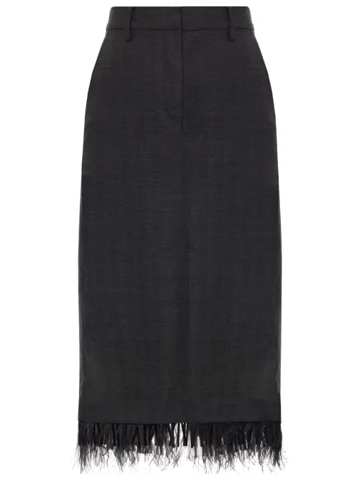 Юбка шерстяная BRUNELLO CUCINELLI