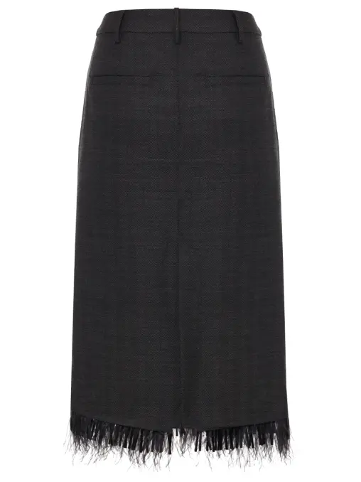 Юбка шерстяная BRUNELLO CUCINELLI