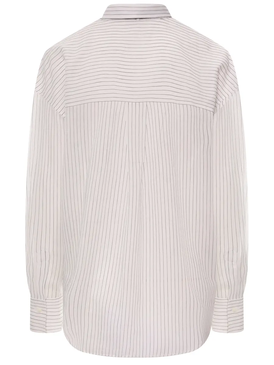 Рубашка из хлопка и шелка