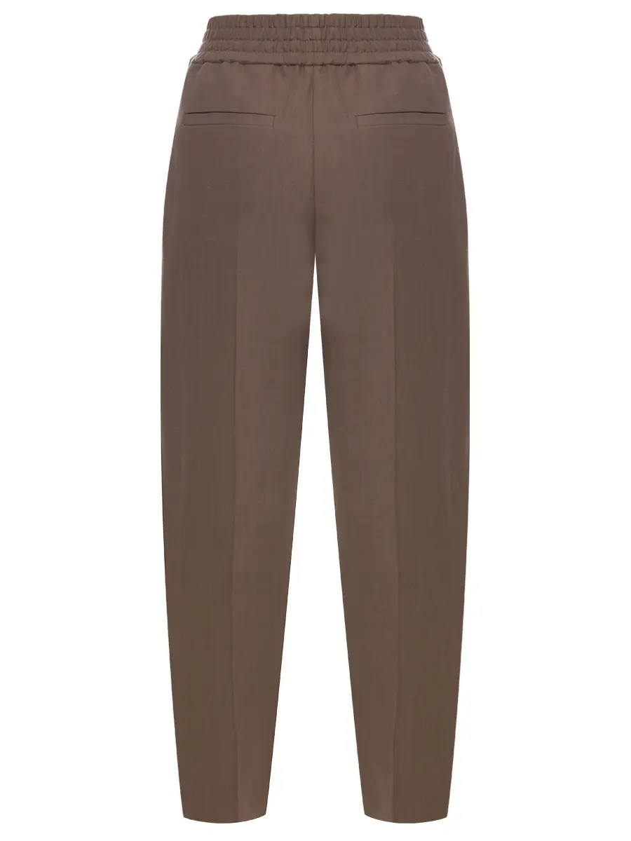 Брюки из вискозы и льна