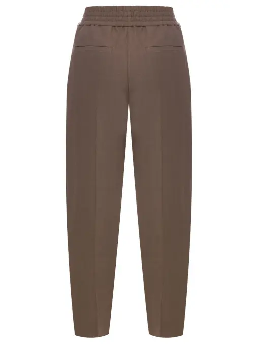 Брюки из вискозы и льна BRUNELLO CUCINELLI