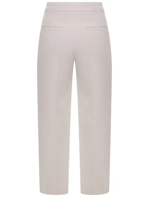 Брюки из хлопка и льна BRUNELLO CUCINELLI