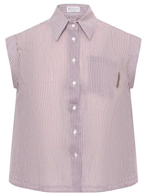 Блуза хлопковая BRUNELLO CUCINELLI