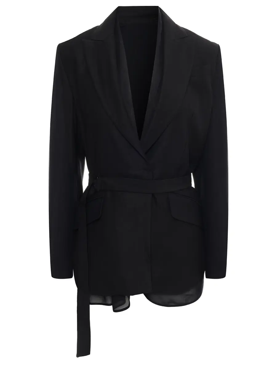 Жакет из вискозы и льна